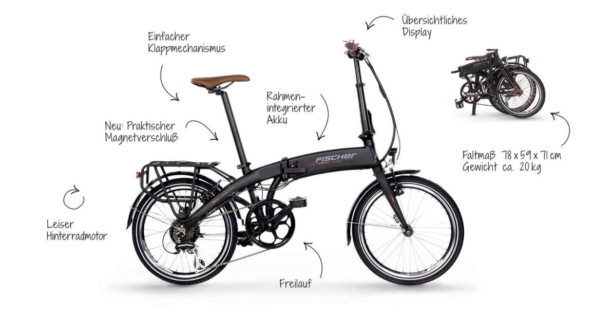 E-Klapprad Fischer FR18